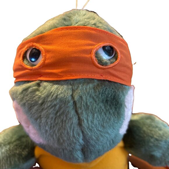 Playmates Other - 1989 Teenage Mutant Ninja Turtles Plush Michelangelo TMNT Mirage Playmate 15"